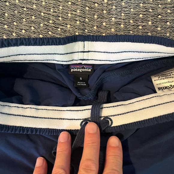Patagonia women’s navy baggies Shorts small - Picture 2 of 2
